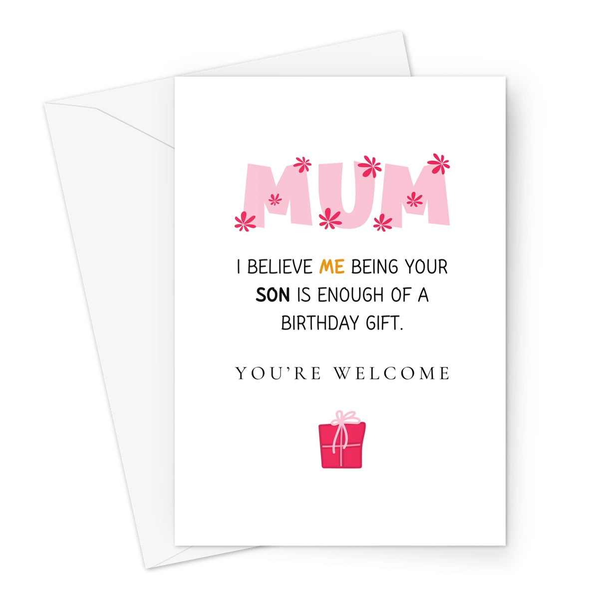 Greeting Card from son to mum