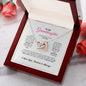 To My Granddaughter Necklace With Cubic Zirconia Pendant Gift For Granddaughter - Zensassy