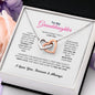 To My Granddaughter Necklace With Cubic Zirconia Pendant Gift For Granddaughter - Zensassy