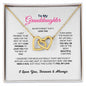 To My Granddaughter Necklace With Cubic Zirconia Pendant Gift For Granddaughter - Zensassy
