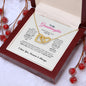 To My Granddaughter Necklace With Cubic Zirconia Pendant Gift For Granddaughter - Zensassy
