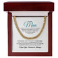 To My Man Cuban Link Chain Necklace, Birthday, Christmas and Anniversary Gift For Men - Zensassy