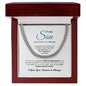 To My Son Cuban Link Chain Necklace Birthday, Graduation & Christmas Gift For Son - Zensassy
