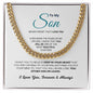 To My Son Cuban Link Chain Necklace Birthday, Graduation & Christmas Gift For Son - Zensassy