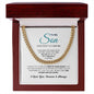 To My Son Cuban Link Chain Necklace Birthday, Graduation & Christmas Gift For Son - Zensassy