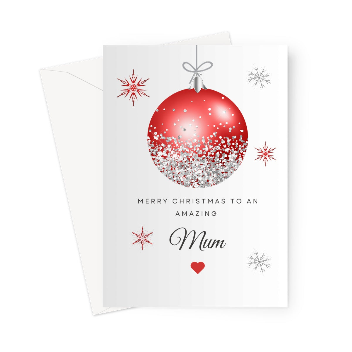 Christmas Card For Mum, Personalised