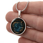 Pisces Zodiac Sign, Circle Pendant Jewerly, Birthday Gift For Her - Zensassy