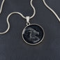 Capricorn Zodiac Sign Necklace, Circle Pendant Jewelry, Birthday Gift For Her - Zensassy