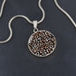 Leopard Print Pendant, Leopard Pattern Circle, Summer Necklace - Zensassy