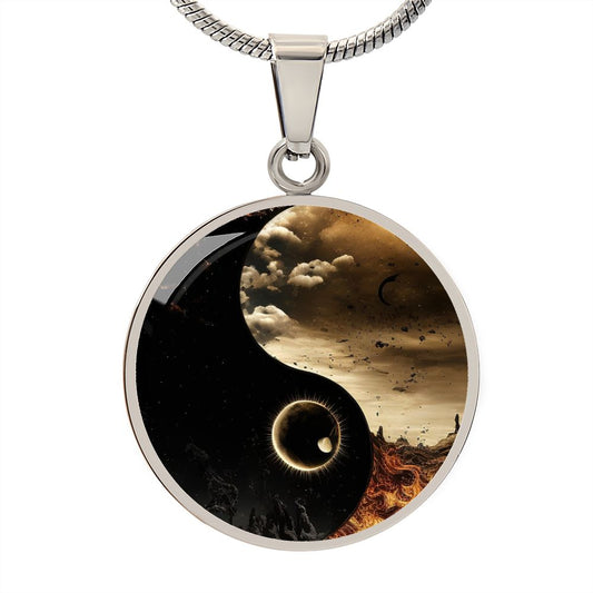 Yin Yang Symbol Pendant, Spiritual Necklace, Gift For Her - Zensassy