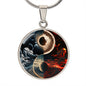 Yin Yang Charm Pendant, Dainty Necklace For Her - Zensassy