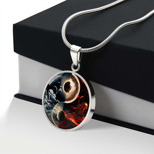 Yin Yang Charm Pendant, Dainty Necklace For Her - Zensassy