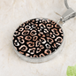 Leopard Print Pendant, Leopard Pattern Circle, Summer Necklace - Zensassy