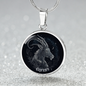 Capricorn Zodiac Sign Necklace, Circle Pendant Jewelry, Birthday Gift For Her - Zensassy