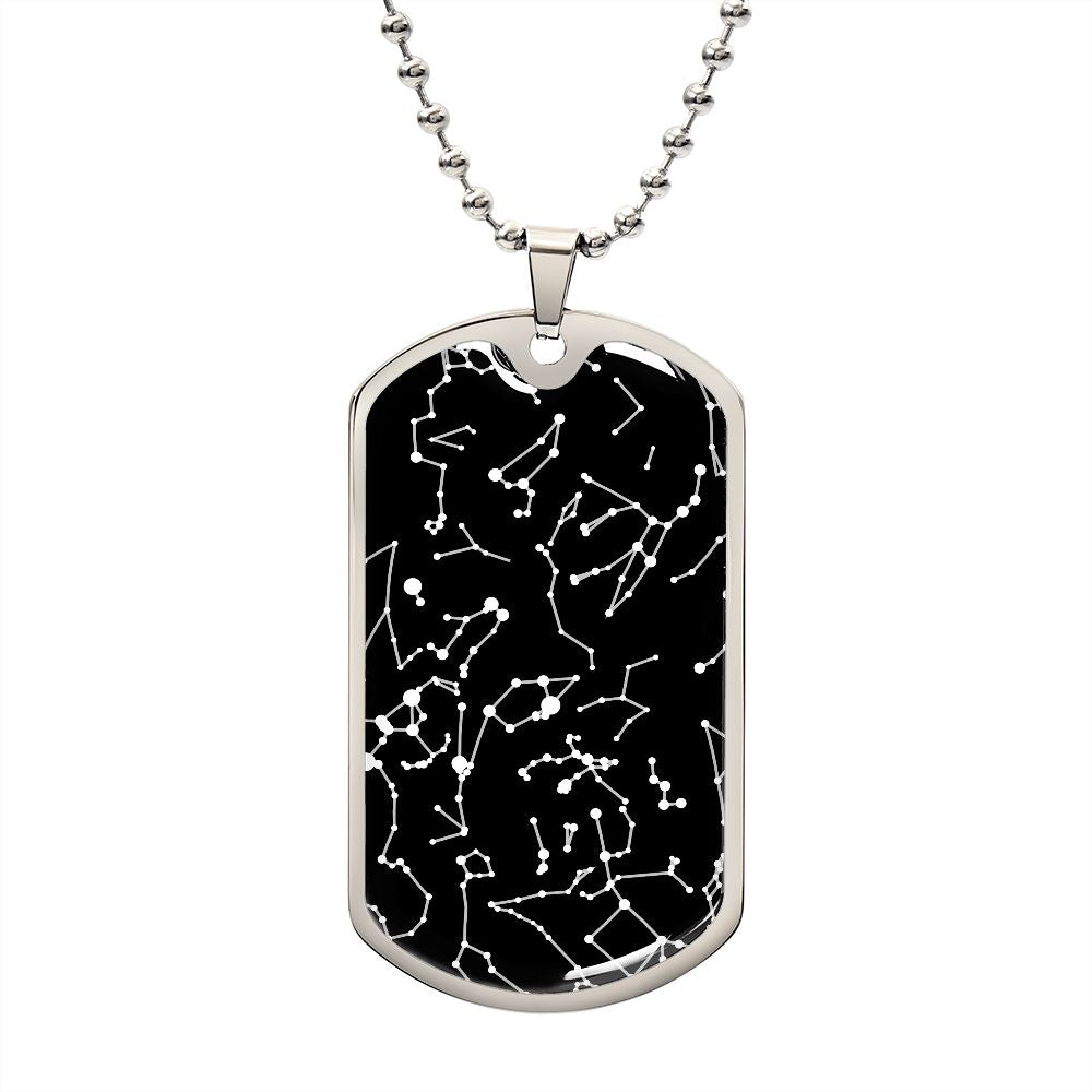 Anniversary Gift For Him, Gift for Men, Personalized Star Map Pendant Necklace