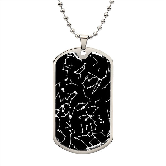 Anniversary Gift For Him,  Gift for Men, Personalized Star Map Pendant Necklace