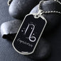 Capricorn Zodiac Sign Designed Dog Tag, Military Chain, Birthday Gift For Him - Zensassy