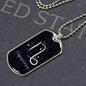 Capricorn Zodiac Sign Designed Dog Tag, Military Chain, Birthday Gift For Him - Zensassy