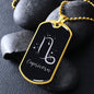 Capricorn Zodiac Sign Designed Dog Tag, Military Chain, Birthday Gift For Him - Zensassy
