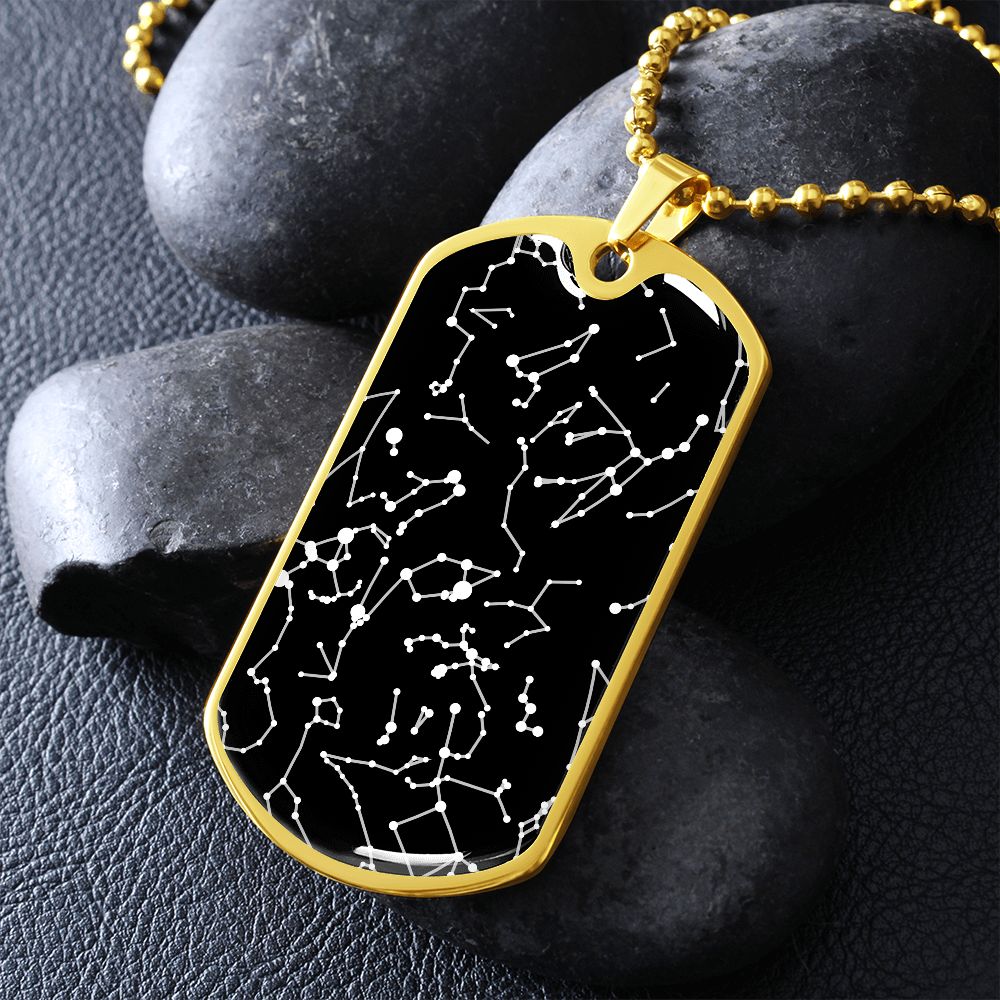Anniversary Gift For Him, Gift for Men, Personalized Star Map Pendant Necklace