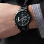 Customizable Engraved Black Chronograph Watch - Zensassy