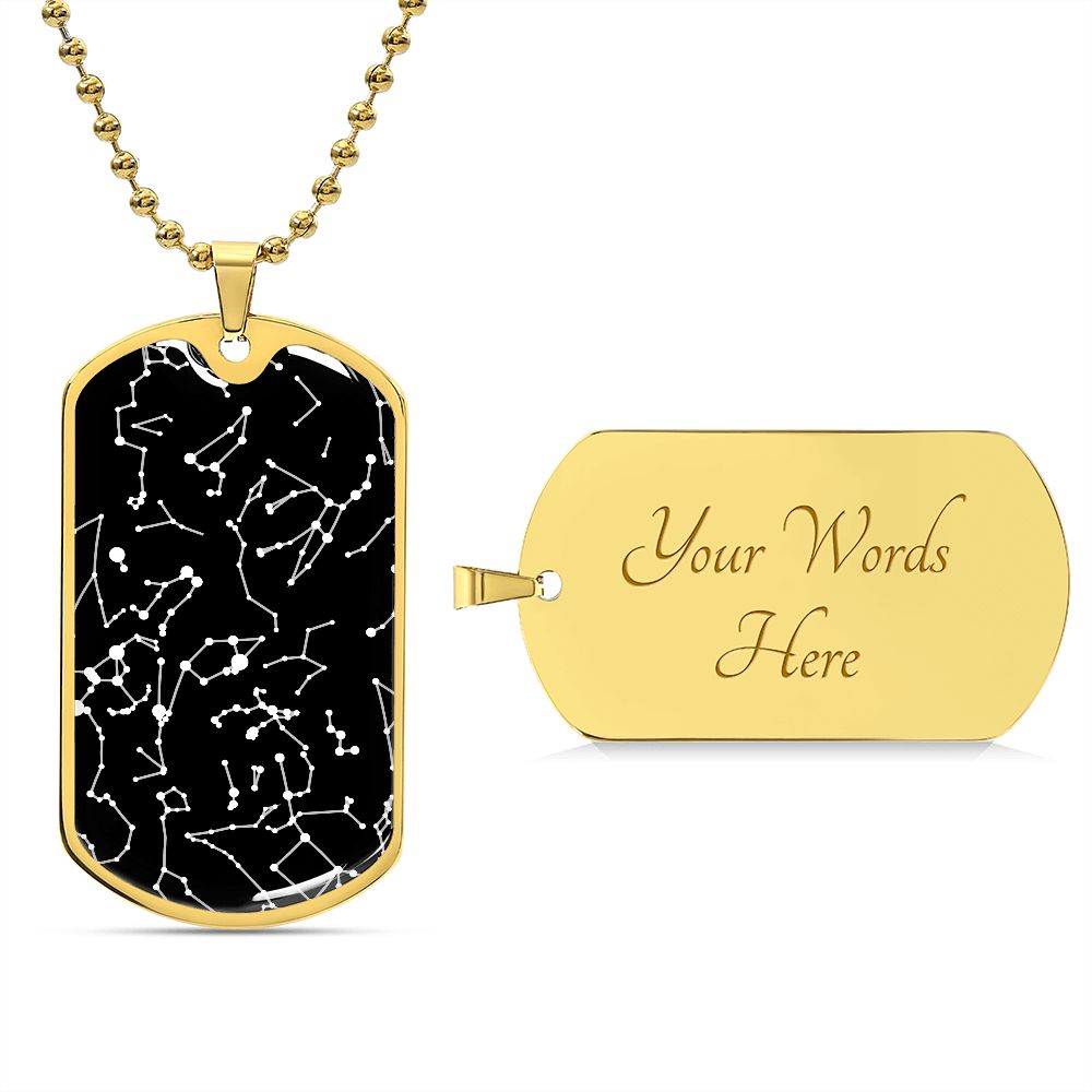 Anniversary Gift For Him, Gift for Men, Personalized Star Map Pendant Necklace