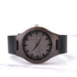 Father's Day Gift Watch, Genuine Leather Strap Engraved Wooden Watch, Gift For Dad - Zensassy