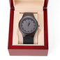 Father's Day Gift Watch, Genuine Leather Strap Engraved Wooden Watch, Gift For Dad - Zensassy
