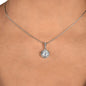 Christmas Gift for Mum, Daughter, Wife, Girlfriend and Partner, 14K White Gold Finish With Cubic Zirconia Necklace - Zensassy