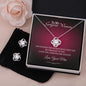 To My Gorgeous Woman Love Knot Necklace And Earring Set, Gift For Her - Zensassy