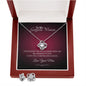 To My Gorgeous Woman Love Knot Necklace And Earring Set, Gift For Her - Zensassy