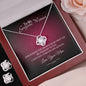 To My Gorgeous Woman Love Knot Necklace And Earring Set, Gift For Her - Zensassy
