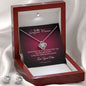 To My Gorgeous Woman Love Knot Necklace And Earring Set, Gift For Her - Zensassy