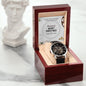 Husband Christmas Card, Openwork Watch Christmas Gift For Husband, Holiday Present - Zensassy