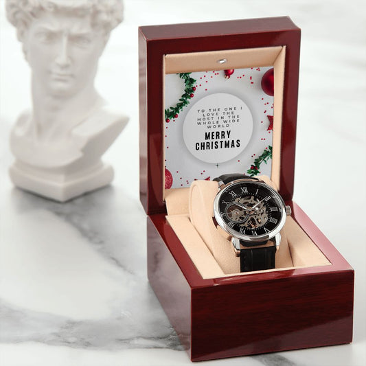 Christmas Gift For Him, Men's Openwork Watch For Husband, Boyfriend and Partner - Zensassy
