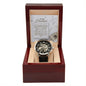 To My Husband Men's Openwork Watch, Christmas, Anniversary and Birthday Gift For Husband - Zensassy