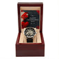 Men`s Openwork Watch, Valentines Message Card , Gift for Him, Boyfriend, Husband and Partner - Zensassy