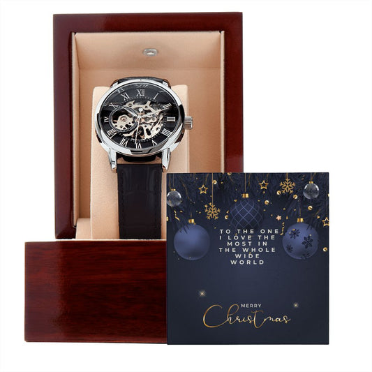 Christmas Gift For Him, Men's Openwork Watch For Husband, Boyfriend and Partner - Zensassy
