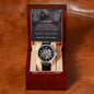 To My Hero Men's Openwork Watch, Christmas Gift For Him - Zensassy