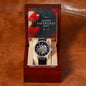 Men`s Openwork Watch, Valentines Message Card , Gift for Him, Boyfriend, Husband and Partner - Zensassy