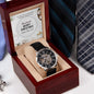 Husband Christmas Card, Openwork Watch Christmas Gift For Husband, Holiday Present - Zensassy