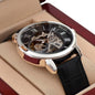 Men`s Openwork Watch, Valentines Message Card , Gift for Him, Boyfriend, Husband and Partner - Zensassy