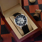 Men`s Openwork Watch, Valentines Message Card , Gift for Him, Boyfriend, Husband and Partner - Zensassy