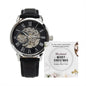 Husband Christmas Card, Openwork Watch Christmas Gift For Husband, Holiday Present - Zensassy