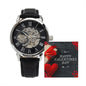 Men`s Openwork Watch, Valentines Message Card , Gift for Him, Boyfriend, Husband and Partner - Zensassy