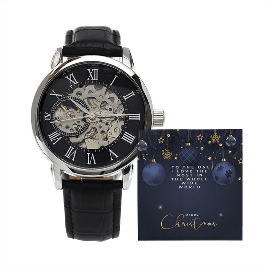 Christmas Gift For Him, Men's Openwork Watch For Husband, Boyfriend and Partner - Zensassy