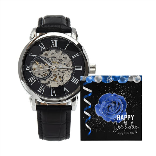 Birthday Gift For Him, Men's Openwork Watch - Zensassy