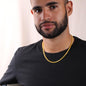 Funny Christmas Message Card Cuban Link Chain Necklace For Men, Funny Christmas Gift For Him, Holiday Present - Zensassy