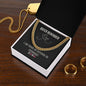 Men's Anniversary and Birthday Gift, Gold Finished Stainless Steel Cuban Link Chain Necklace, Gift For Him - Zensassy