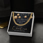 Funny Christmas Message Card Cuban Link Chain Necklace For Men, Funny Christmas Gift For Him, Holiday Present - Zensassy